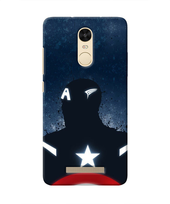 Captain america Shield Redmi Note 3 Real 4D Back Cover