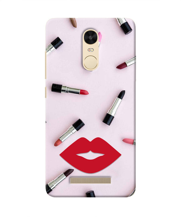 Lips Lipstick Shades Redmi Note 3 Real 4D Back Cover