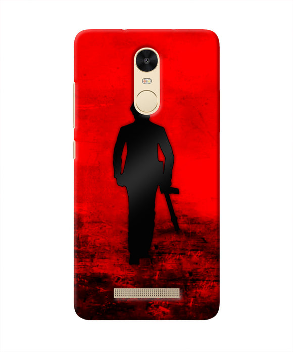 Rocky Bhai with Gun Redmi Note 3 Real 4D Back Cover