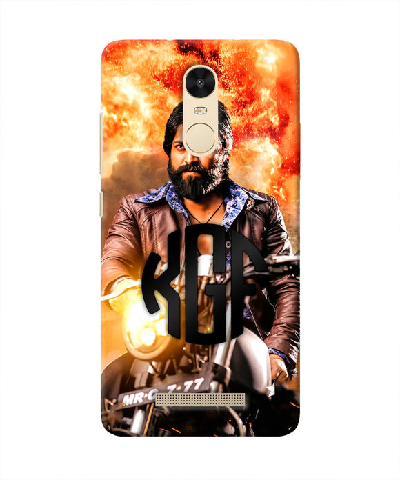 Rocky Bhai on Bike Redmi Note 3 Real 4D Back Cover