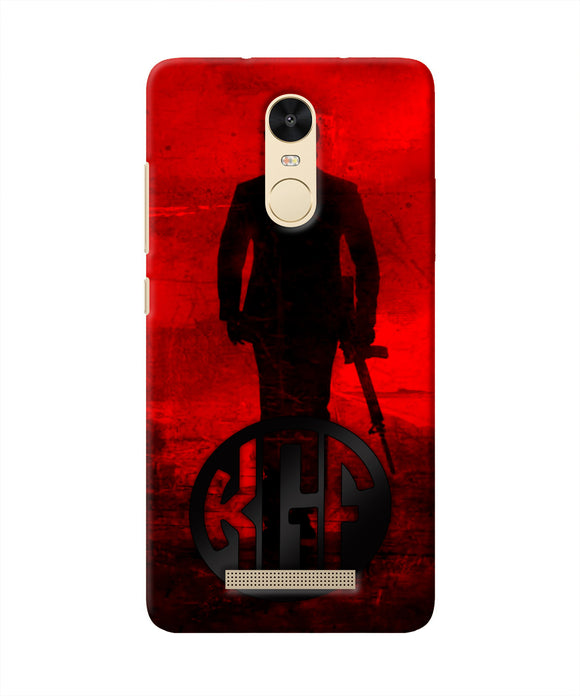 Rocky Bhai K G F Chapter 2 Logo Redmi Note 3 Real 4D Back Cover