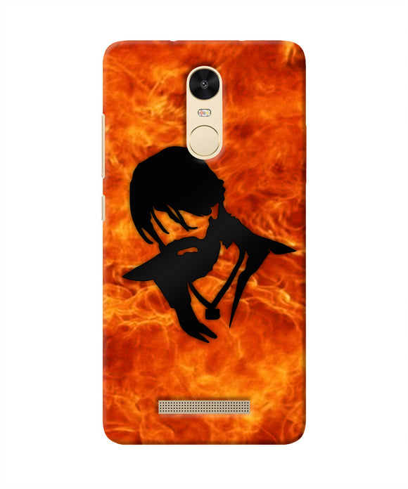 Rocky Bhai Face Redmi Note 3 Real 4D Back Cover