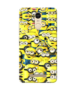 Minions Mini Crowd Redmi Note 3 Back Cover