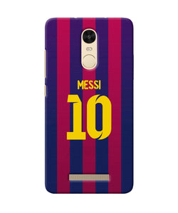 Messi 10 Tshirt Redmi Note 3 Back Cover