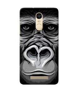 Black Chimpanzee Redmi Note 3 Back Cover