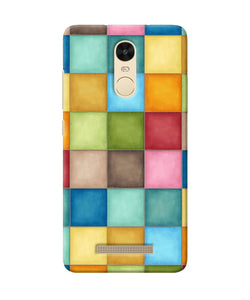 Abstract Colorful Squares Redmi Note 3 Back Cover