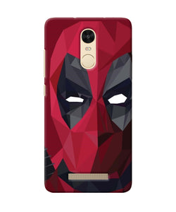 Abstract Deadpool Mask Redmi Note 3 Back Cover
