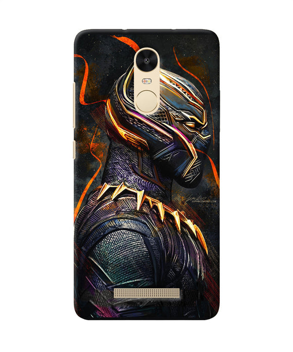 Black Panther Side Face Redmi Note 3 Back Cover