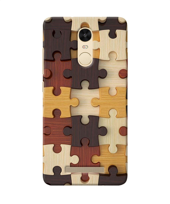 Wooden Puzzle Redmi Note 3 Back Cover