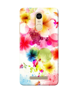 Flowers Print Redmi Note 3 Back Cover