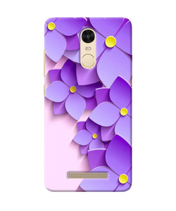 Violet Flower Craft Redmi Note 3 Back Cover