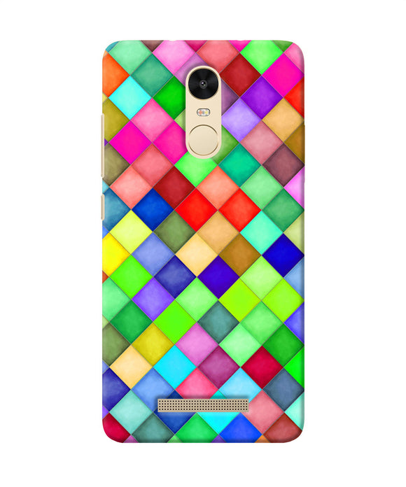 Abstract Colorful Squares Redmi Note 3 Back Cover