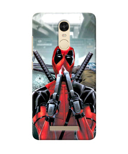 Deadpool With Gun Redmi Note 3 Back Cover