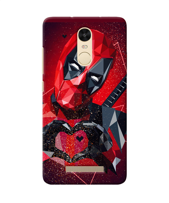 Deadpool Love Redmi Note 3 Back Cover