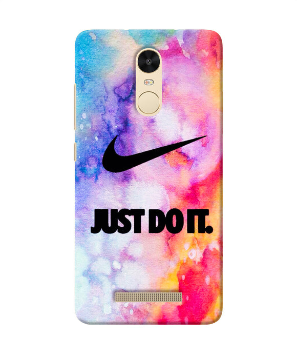 Just Do It Colors Redmi Note 3 Back Cover