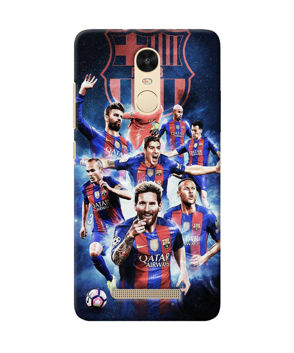 Messi Fcb Team Redmi Note 3 Back Cover
