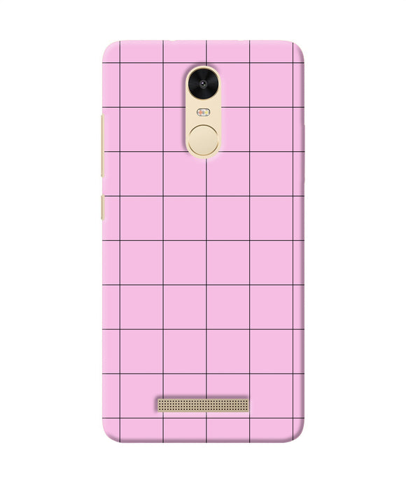 Pink Square Print Redmi Note 3 Back Cover