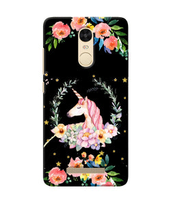 Unicorn Flower Redmi Note 3 Back Cover