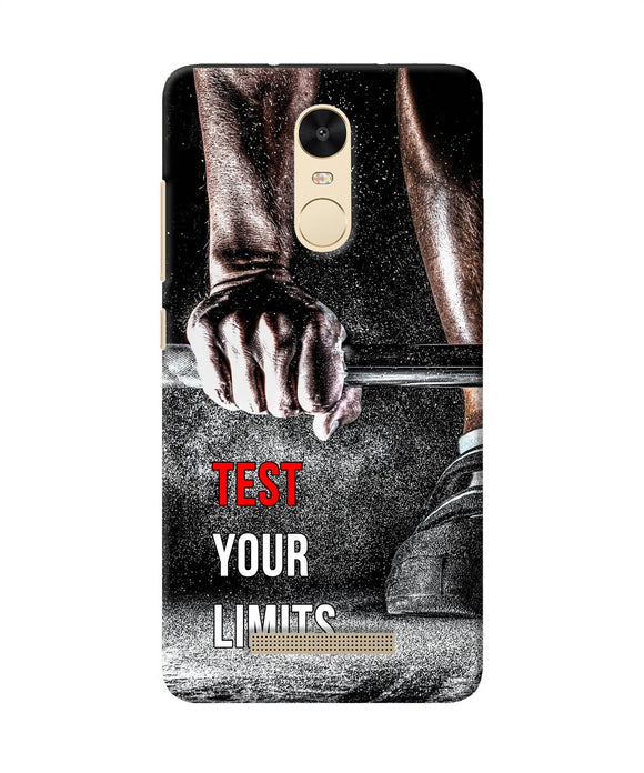 Test Your Limit Quote Redmi Note 3 Back Cover