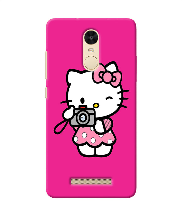 Hello Kitty Cam Pink Redmi Note 3 Back Cover