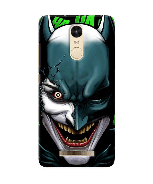 Batman Joker Smile Redmi Note 3 Back Cover