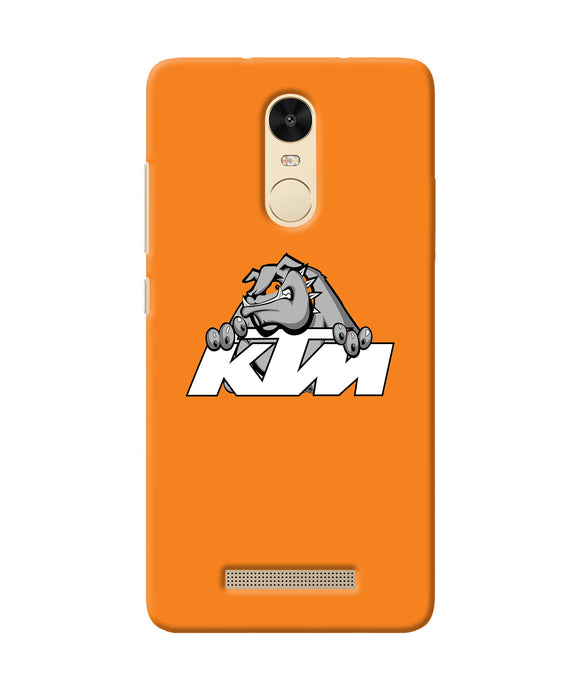 Ktm Dog Logo Redmi Note 3 Back Cover