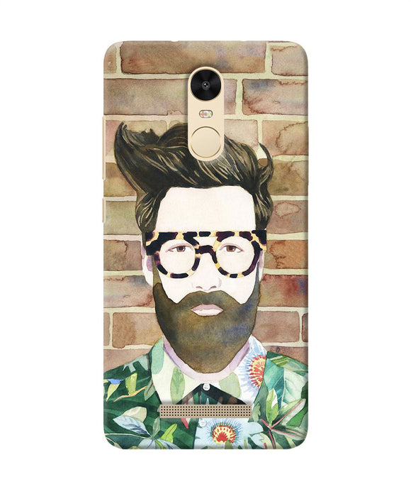 Beard Man With Glass Redmi Note 3 Back Cover