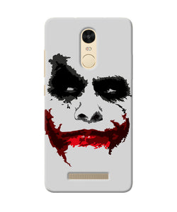 Joker Dark Knight Red Smile Redmi Note 3 Back Cover