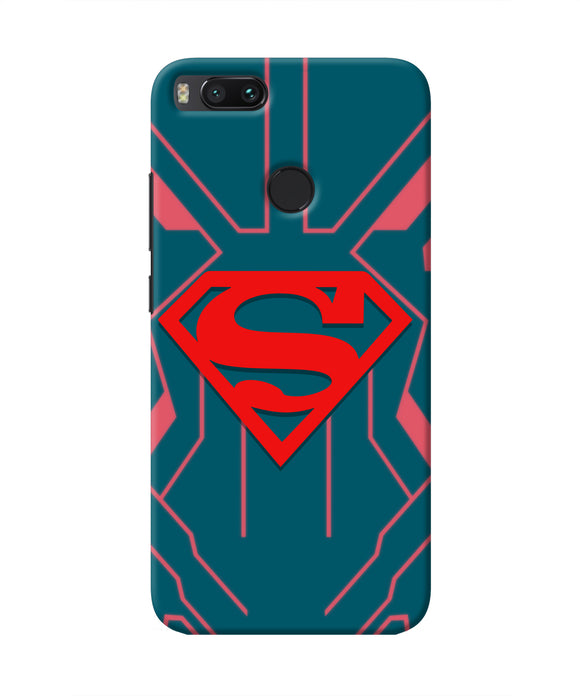 Superman Techno Mi A1 Real 4D Back Cover