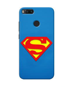 Superman Blue Mi A1 Real 4D Back Cover