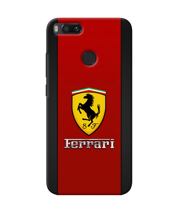 Ferrari Abstract Red Mi A1 Real 4D Back Cover