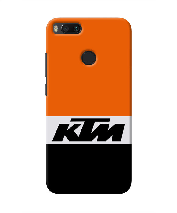 KTM Colorblock Mi A1 Real 4D Back Cover