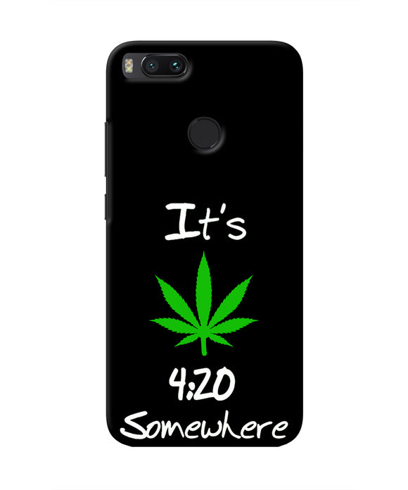 Weed Quote Mi A1 Real 4D Back Cover