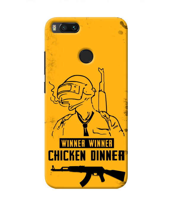 PUBG Chicken Dinner Mi A1 Real 4D Back Cover