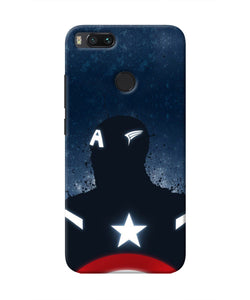 Captain america Shield Mi A1 Real 4D Back Cover