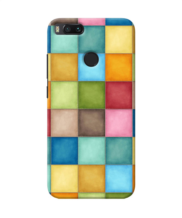 Abstract Colorful Squares Mi A1 Back Cover