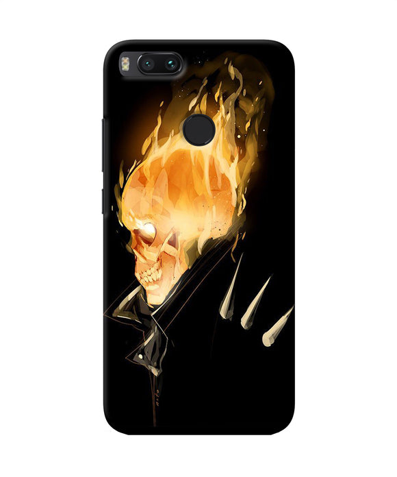 Burning Ghost Rider Mi A1 Back Cover