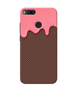 Waffle Cream Biscuit Mi A1 Back Cover