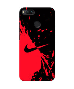 Nike Red Black Poster Mi A1 Back Cover