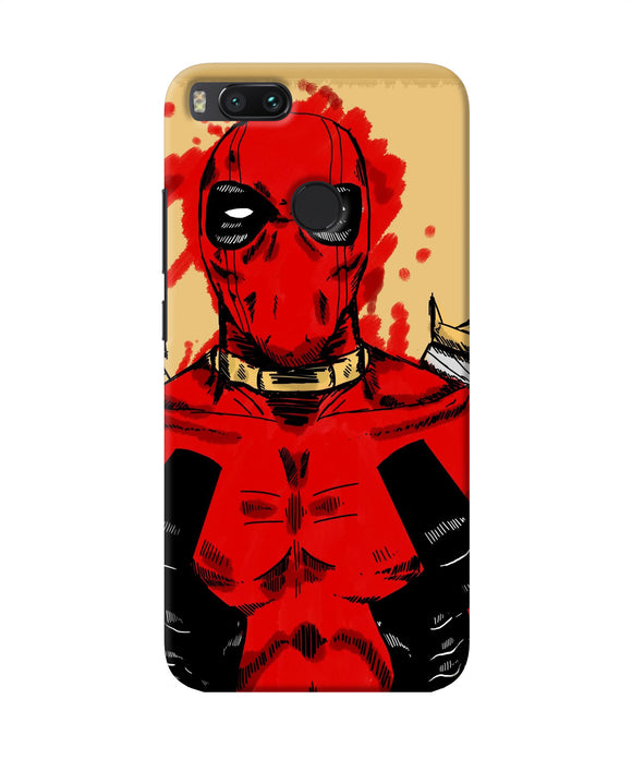 Blooded Deadpool Mi A1 Back Cover