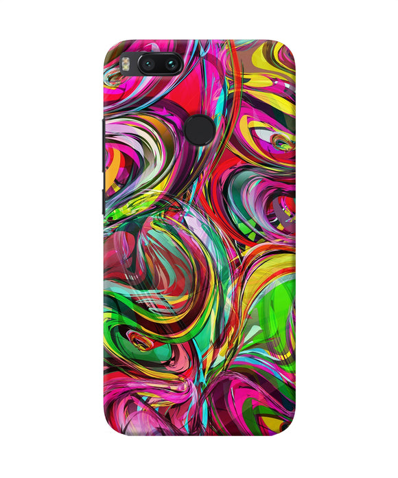 Abstract Colorful Ink Mi A1 Back Cover