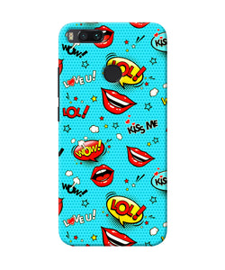 Lol Lips Print Mi A1 Back Cover