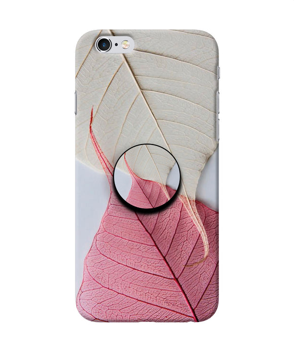White Pink Leaf Iphone 6/6s Pop Case