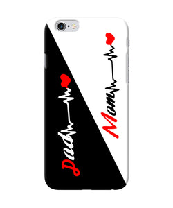 Mom Dad Heart Line Iphone 6 / 6s Back Cover