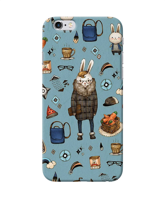 Canvas Rabbit Print Iphone 6 / 6s Back Cover