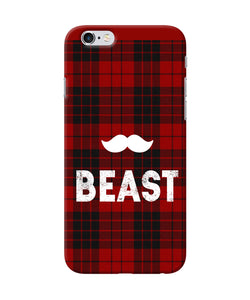 Beast Red Square Iphone 6 / 6s Back Cover