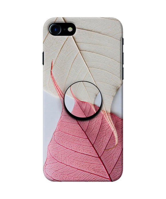 White Pink Leaf Iphone 7/7s Pop Case