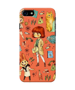 Canvas Little Girl Print Iphone 7 / 7s Back Cover