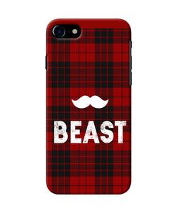 Beast Red Square Iphone 7 / 7s Back Cover