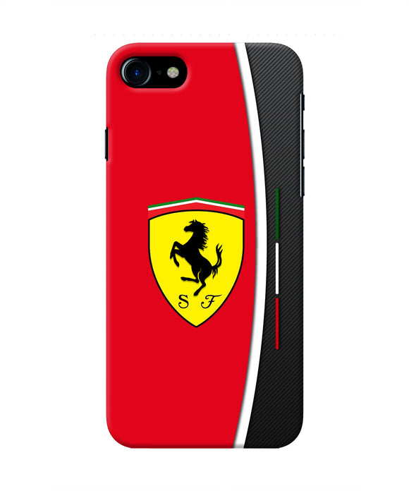 Ferrari Abstract Maroon Iphone 8 Real 4D Back Cover